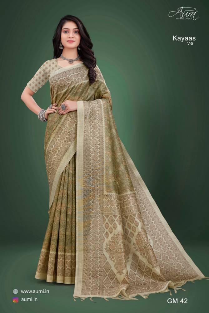 Aura Kayaas V 5 Fancy Ethnic Wear Wholesale Designer Sarees